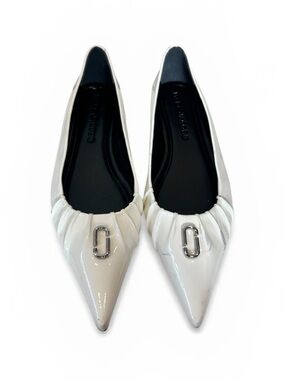 Marc Jacobs The Ali Ballet Flats in White